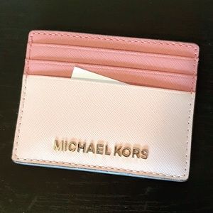 Michae Kors Jet Set Large Cardholder Pink
